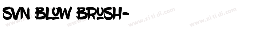 SVN Blow Brush字体转换